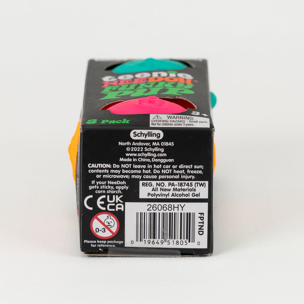 Teenie Funky Pup — packaging details; assortment example, color/style supplied based on availability