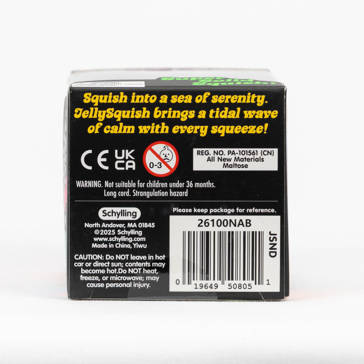 Jelly Squish Jellyfish - Purple — packaging details; assortment example, color/style supplied based on availability