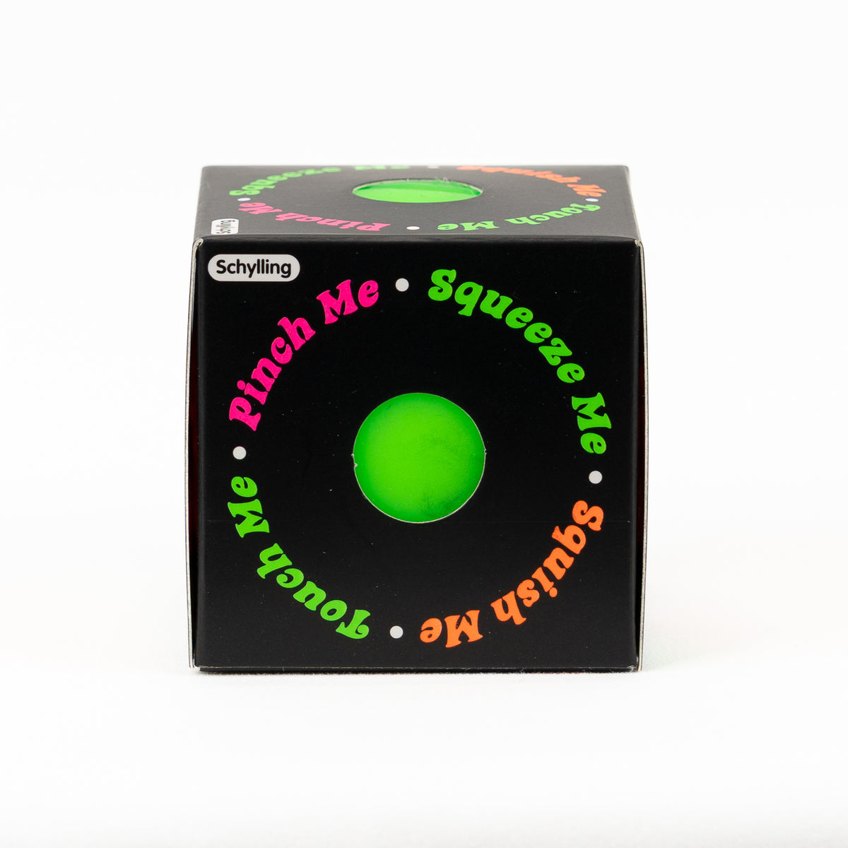 NeeDoh Groovy Glob Classic - Green, side package window.