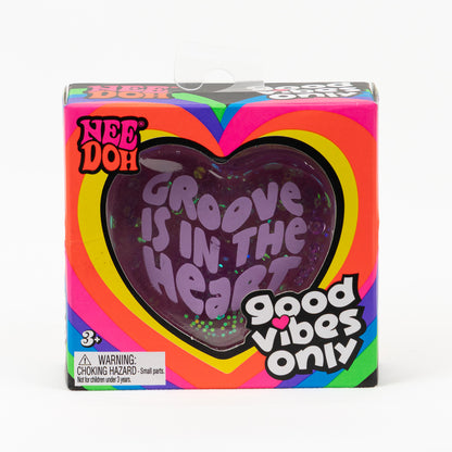 Good Vibes - Purple - Groove Is In The Heart — product and retail packaging; assortment example, color/style supplied based on availability