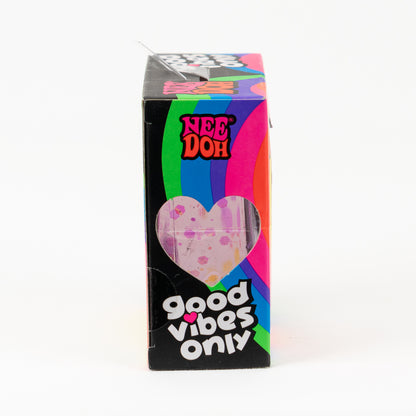NeeDoh Good Vibes, side of retail packaging.