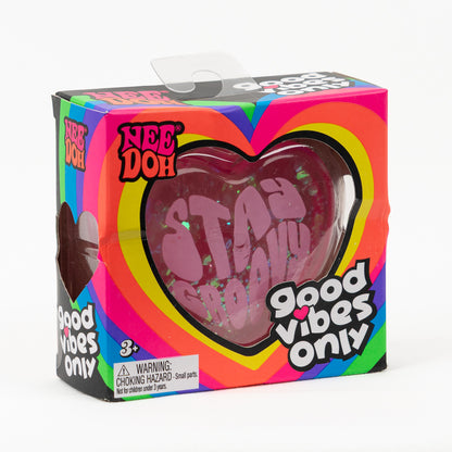 Good Vibes - Pink - Stay Groovy — product and retail packaging; assortment example, color/style supplied based on availability
