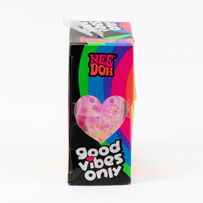 NeeDoh Good Vibes, side of retail packaging.