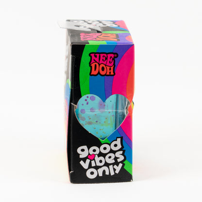 NeeDoh Good Vibes, side of retail packaging.