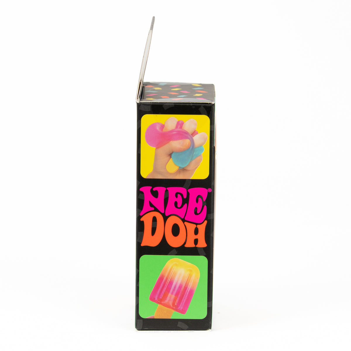 NeeDoh Nice-sicle, side of retail packaging.