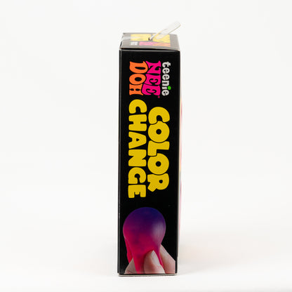Teenie NeeDoh Color Change 4-Pack, side of retail packaging.