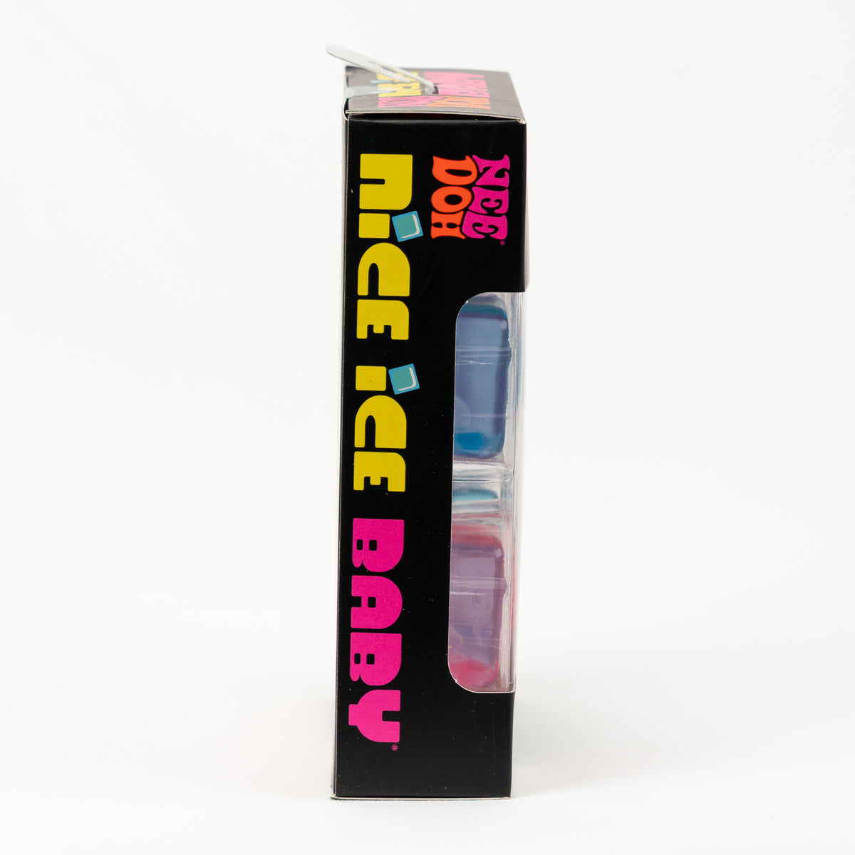 NeeDoh Nice Ice Baby 4-Pack, side of retail packaging.