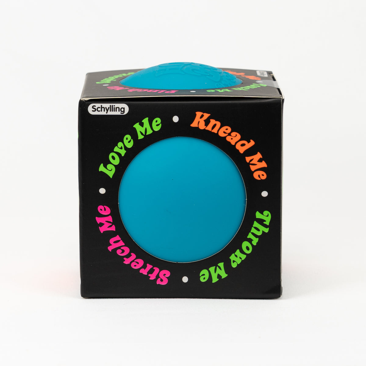 NeeDoh Super Groovy Glob XL - Blue, side package window.