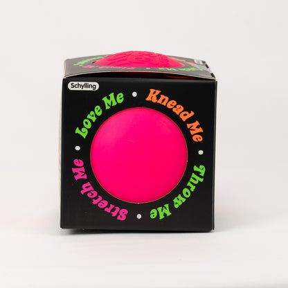 NeeDoh Super Groovy Glob XL - Pink, side package window.