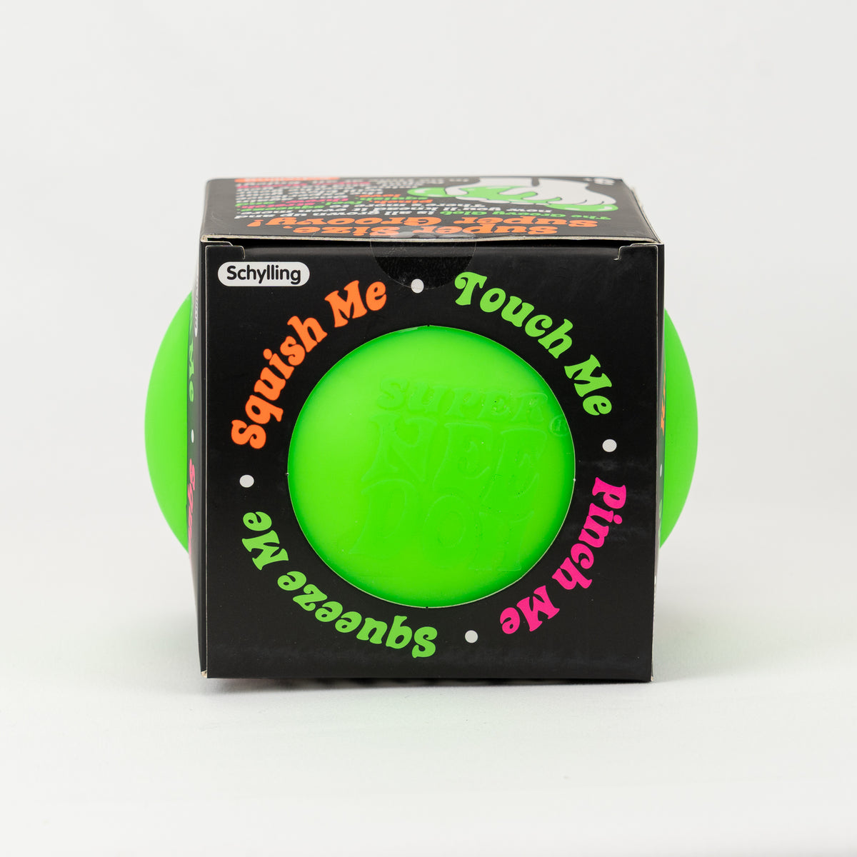 NeeDoh Super Groovy Glob XL - Green, side package window.