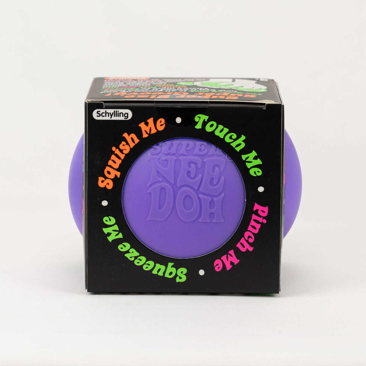 NeeDoh Super Groovy Glob XL - Purple, side package window.