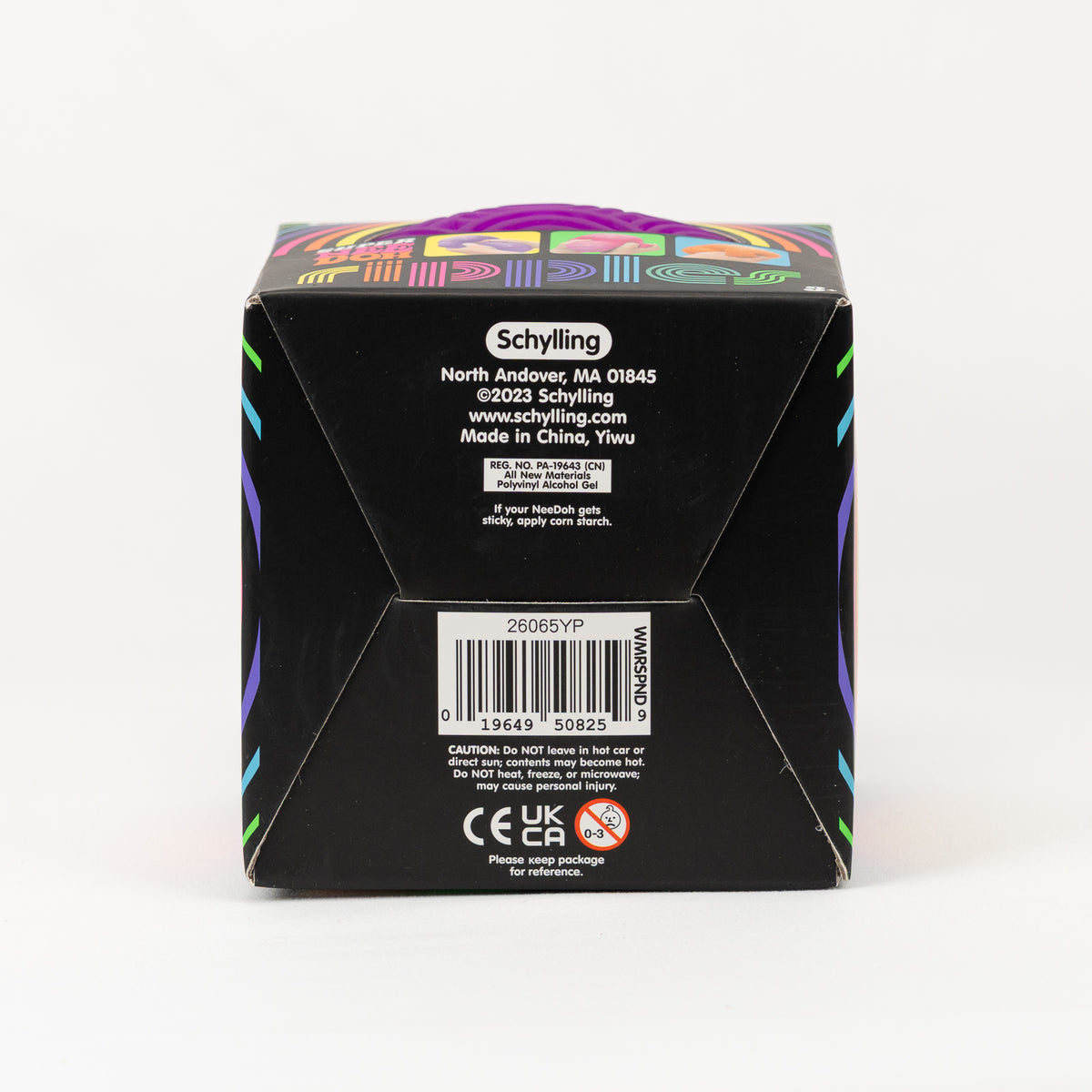 Super NeeDoh Ripples XL - Purple — packaging details; assortment example, color/style supplied based on availability