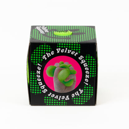 Fuzz Ball Flower Power - Green — packaging details; assortment example, color/style supplied based on availability