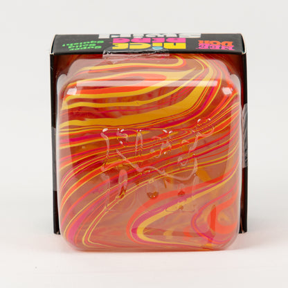 NeeDoh Nice Berg Swirl - Orange/Pink/Yellow, top package window.