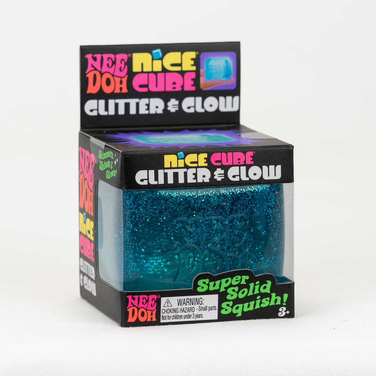 Nice Cube Glitter & Glow - Blue — product and retail packaging; assortment example, color/style supplied based on availability