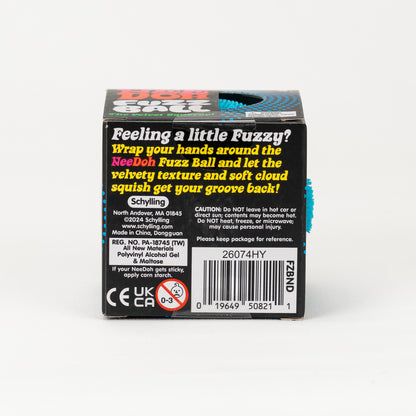Fuzz Ball - Blue — packaging details; assortment example, color/style supplied based on availability