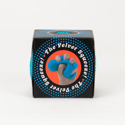 NeeDoh Fuzz Ball, side of retail packaging.