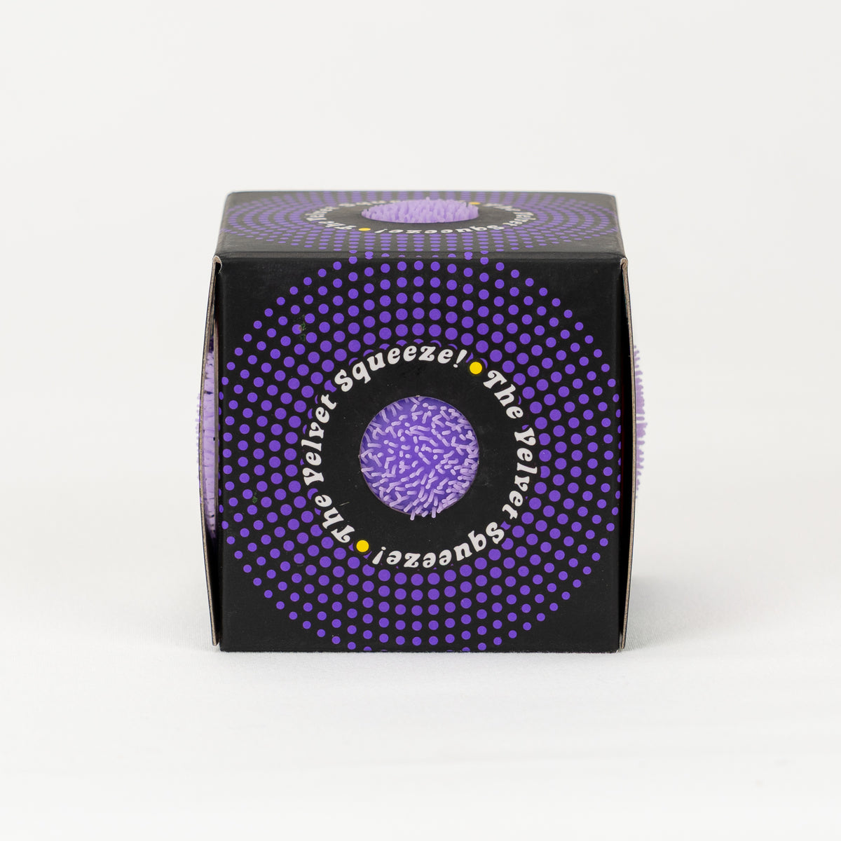 NeeDoh Fuzz Ball, opposite side of retail packaging.