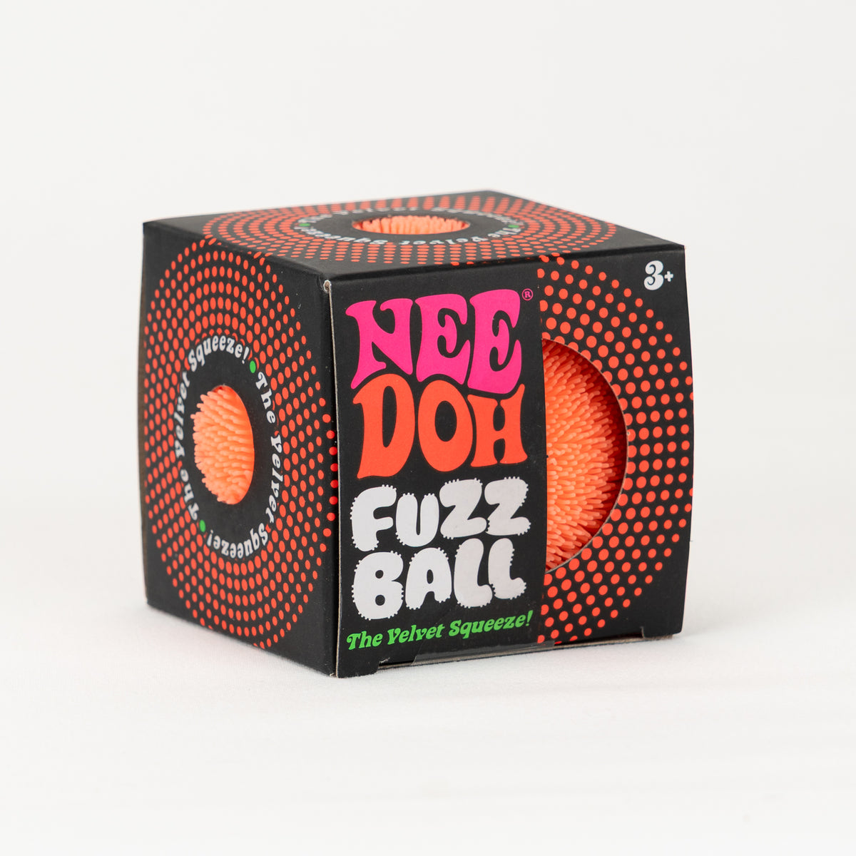 Fuzz Ball - Orange — product and retail packaging; assortment example, color/style supplied based on availability