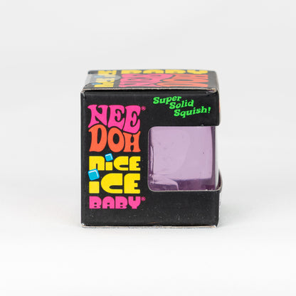 NeeDoh Nice Ice Baby, side panel of retail packaging.