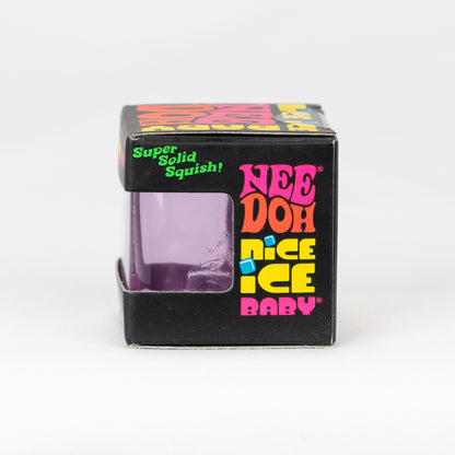 NeeDoh Nice Ice Baby, opposite side panel of retail packaging.