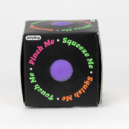 NeeDoh Groovy Glob Classic - Purple, side package window.