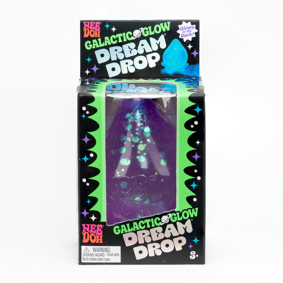 Galactic Glow Dream Drop - Purple — product and retail packaging; assortment example, color/style supplied based on availability
