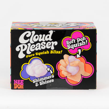 NeeDoh Cloud Pleaser, back panel with package artwork.