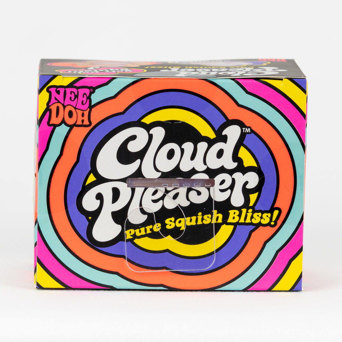 NeeDoh Cloud Pleaser, top panel of retail packaging.