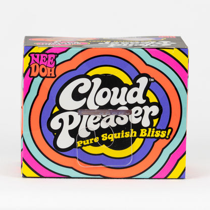 NeeDoh Cloud Pleaser, top panel of retail packaging.