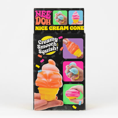 NeeDoh Nice Cream Cone, back panel with package artwork.