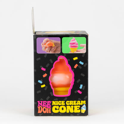 NeeDoh Nice Cream Cone, side panel of retail packaging.