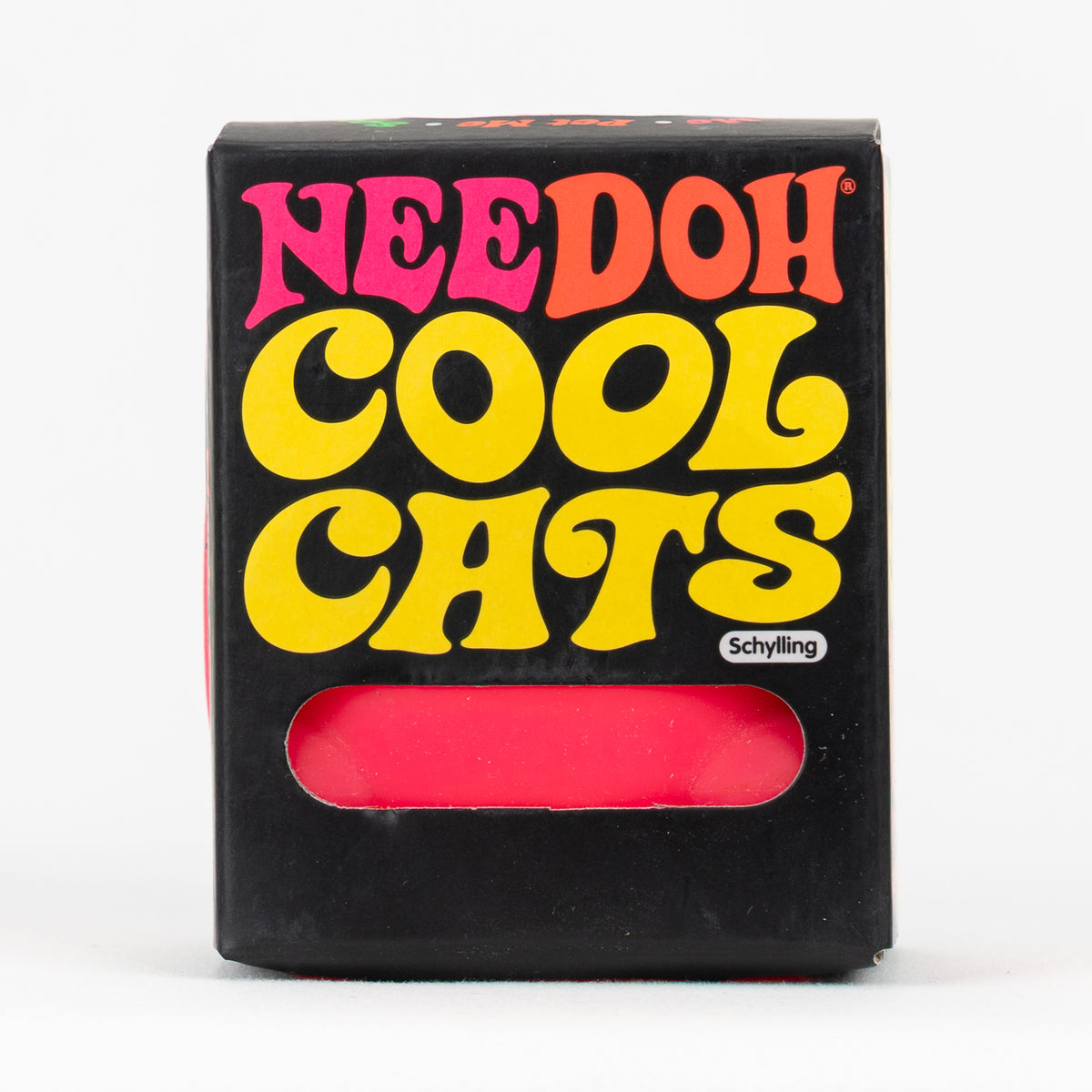NeeDoh Cool Cats, top panel of retail packaging.
