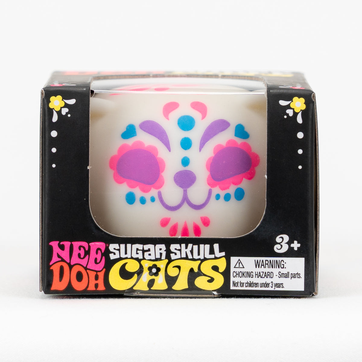 Sugar Skull Doh Cats - Pink — product and retail packaging; assortment example, color/style supplied based on availability