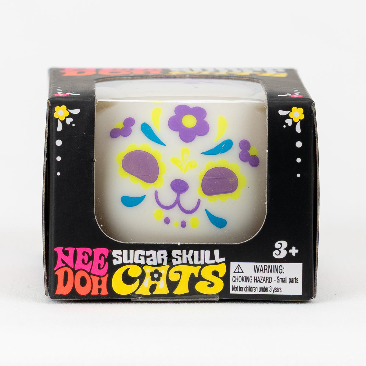 Sugar Skull Doh Cats - Purple — product and retail packaging; assortment example, color/style supplied based on availability