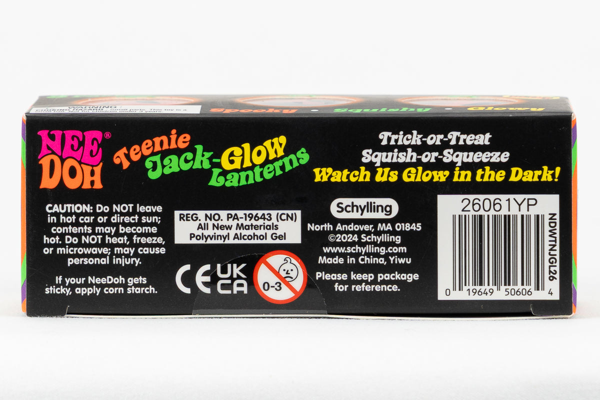 Teenie Jack-Glow Lanterns - 3 Pack — packaging details; assortment example, color/style supplied based on availability