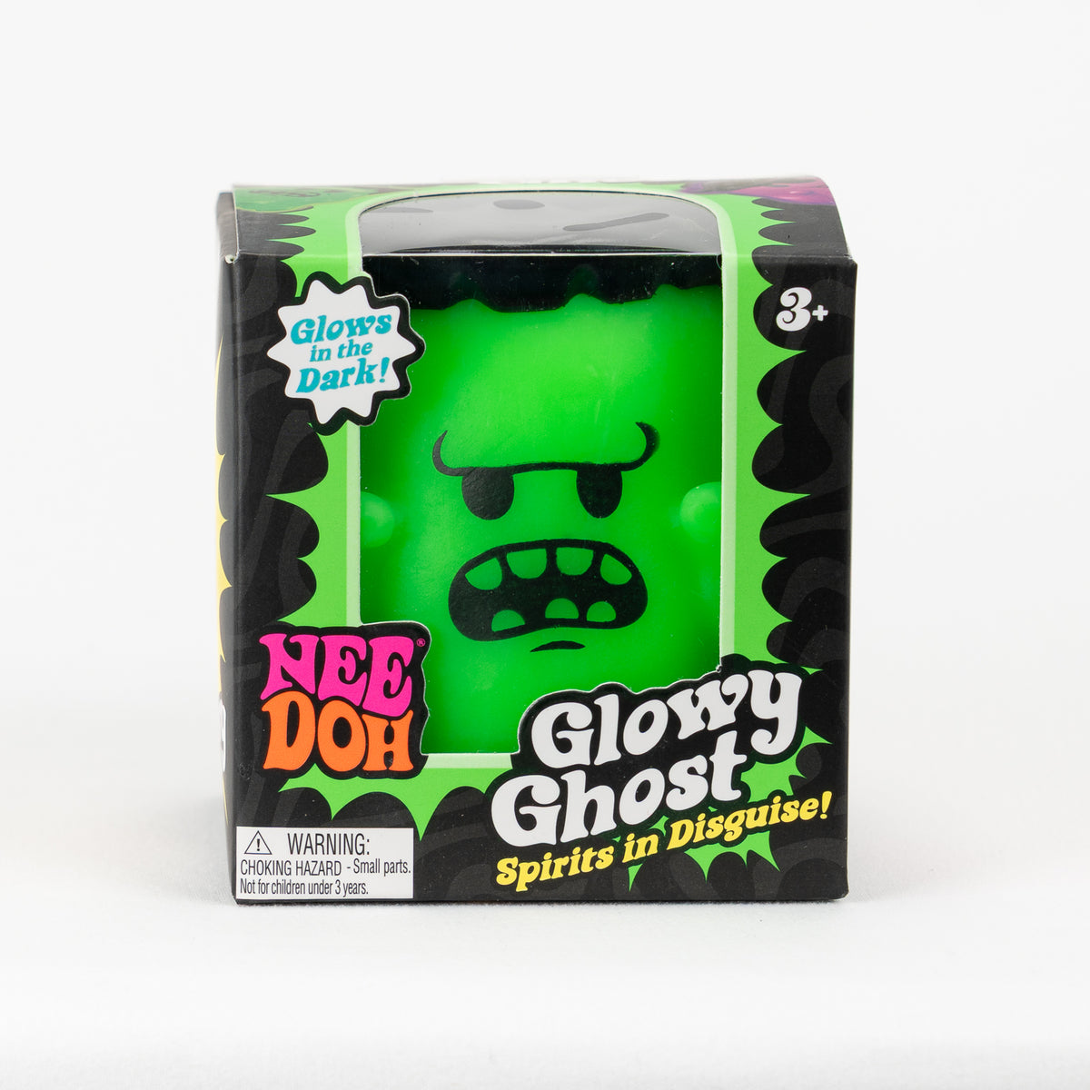 Glowy Ghost - Green Monster — product and retail packaging; assortment example, color/style supplied based on availability