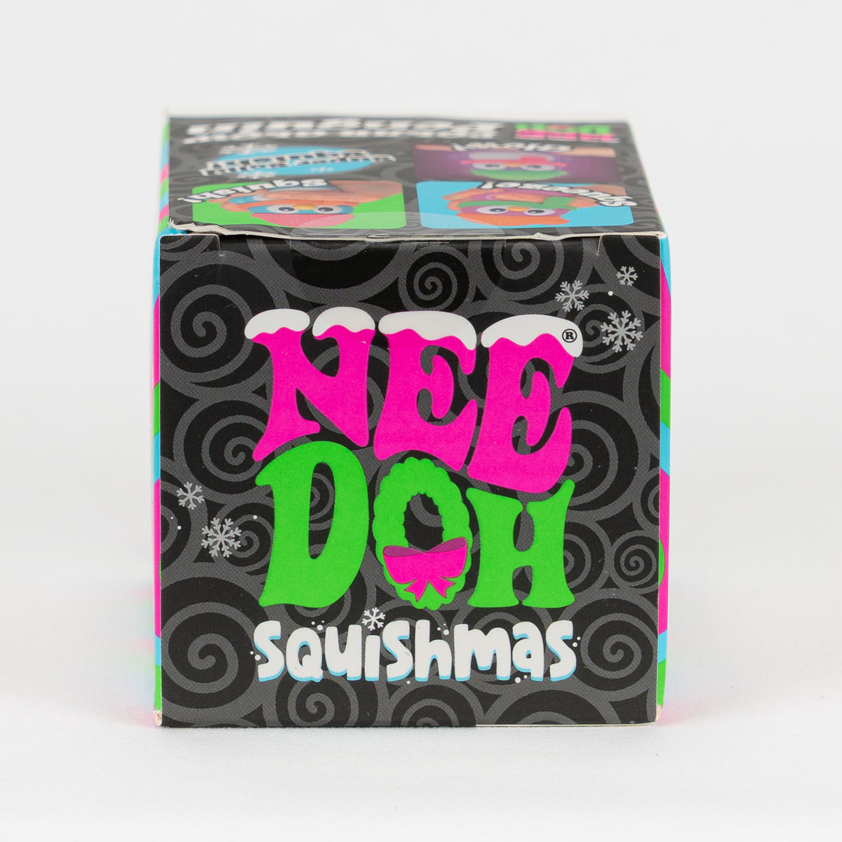 NeeDoh Polar Glow Penguin, top panel of retail packaging.