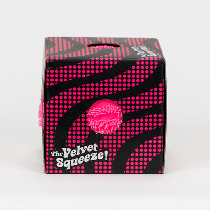 NeeDoh Fuzz Ball Wonder Waves - Pink, side package window.