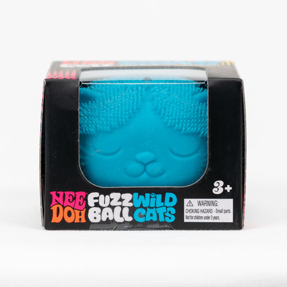 Fuzz Ball Wild Cats - Blue — product and retail packaging; assortment example, color/style supplied based on availability