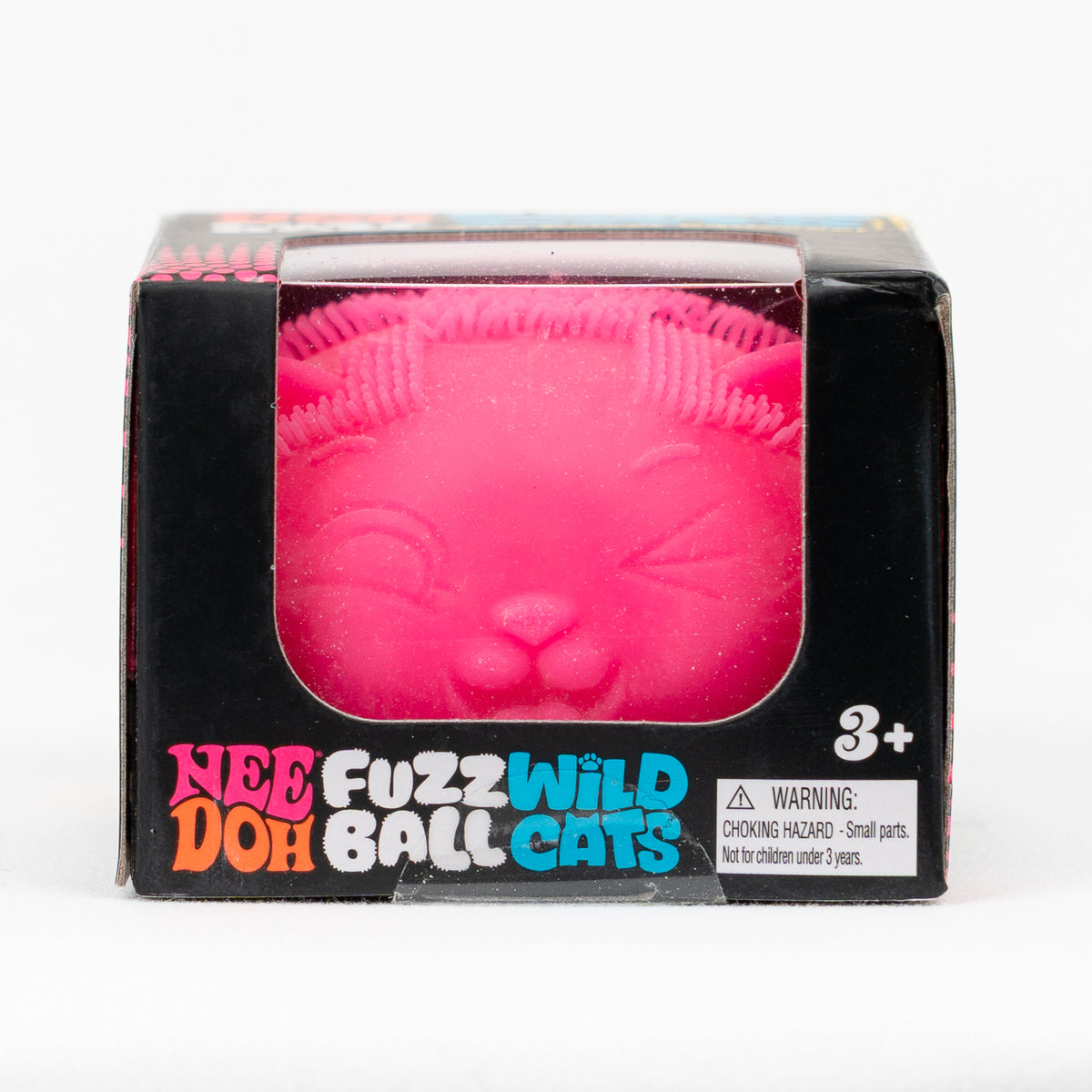 Fuzz Ball Wild Cats - Pink — product and retail packaging; assortment example, color/style supplied based on availability