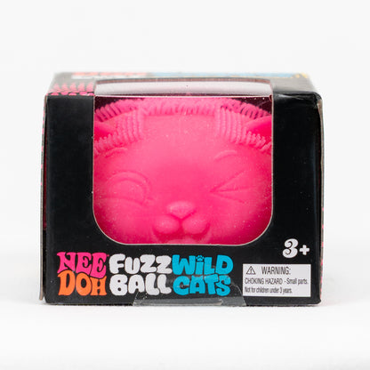 Fuzz Ball Wild Cats - Pink — product and retail packaging; assortment example, color/style supplied based on availability