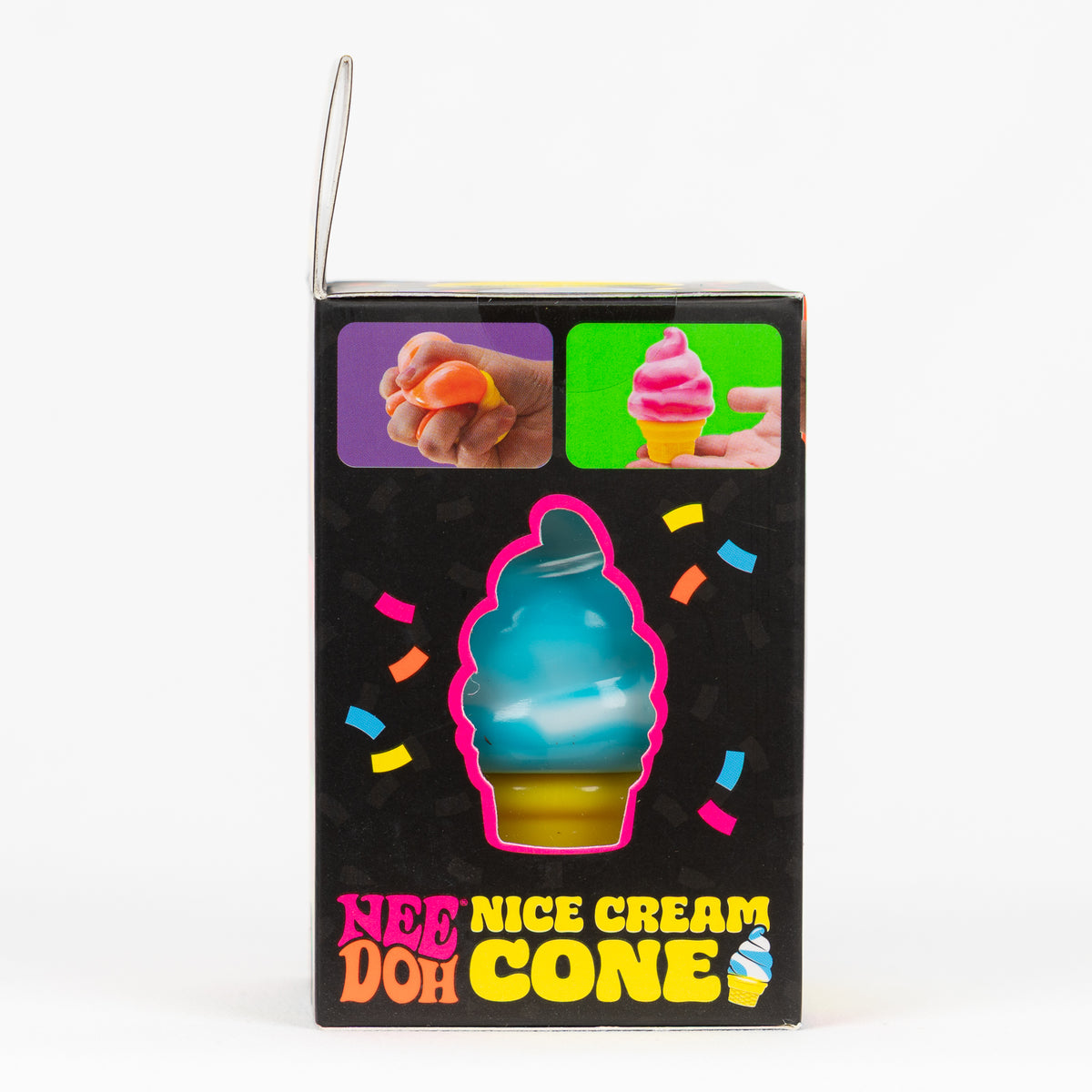 NeeDoh Nice Cream Cone, side panel of retail packaging.