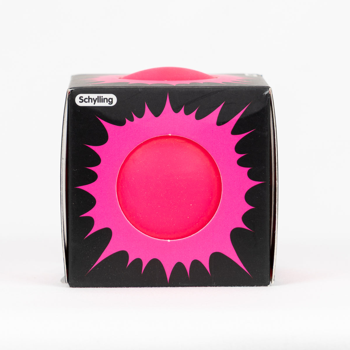 NeeDoh Glow in the Dark - Pink, side package window.