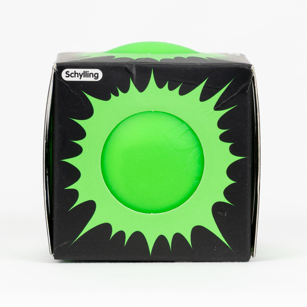 NeeDoh Glow in the Dark - Green, side package window.